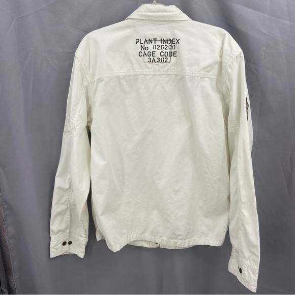 ALPHA Industries Lightweight White Cotton Jacket Size XL - Picture 7 of 13
